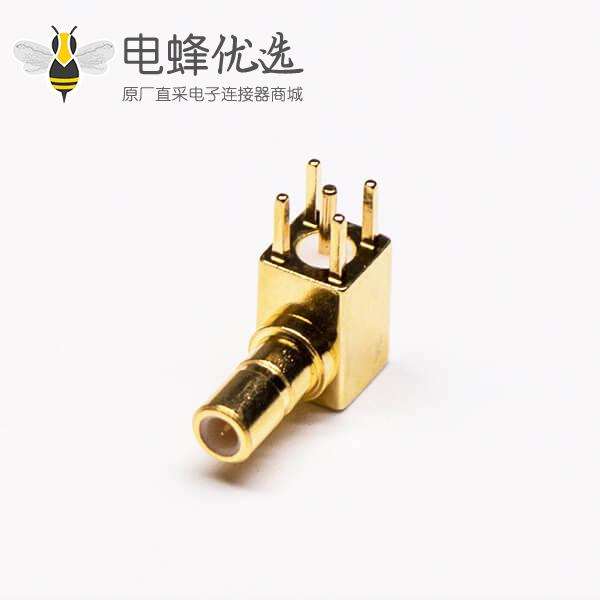 SSMB母头连接器RF连接器PCB板端弯插