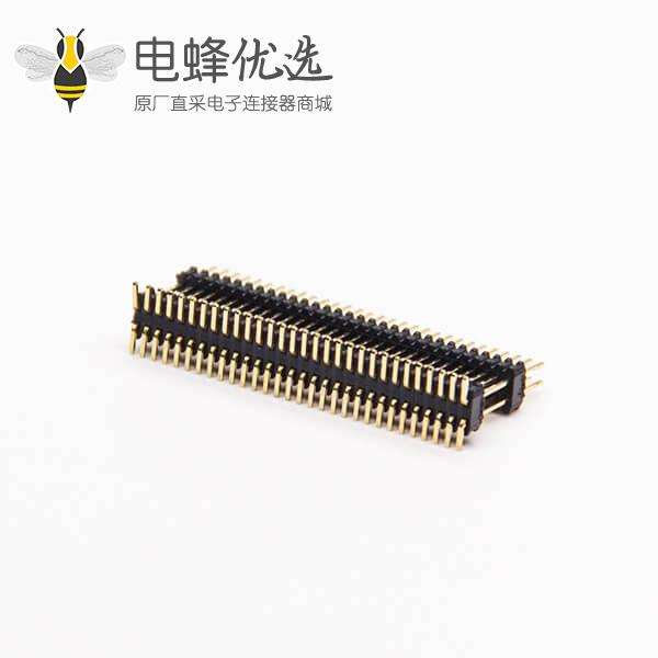排针连接器公座直式180度0.8&times;1.38PH 2&times;30PIN双塑贴板