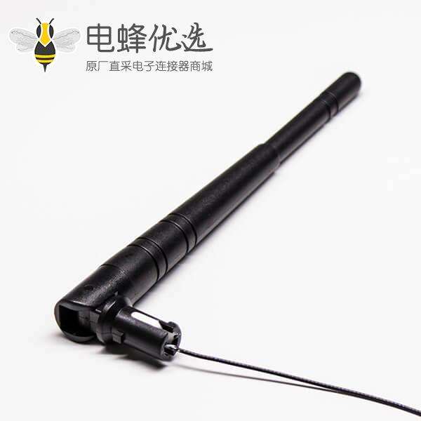 外置wifi增益天线黑色胶棒2.4G3dbi大S板端天线