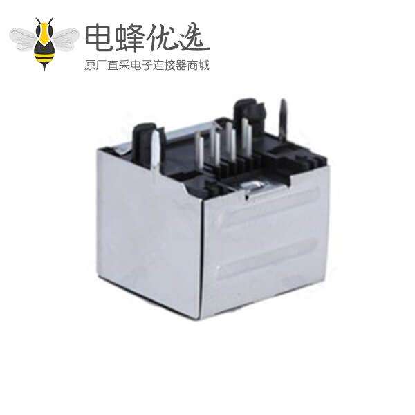 千兆以太网RJ45插座带屏蔽不带灯