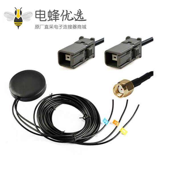 高性能外置LTE 3G /GPS /WIFI天线接SMA 法卡接头RG174RG58线材