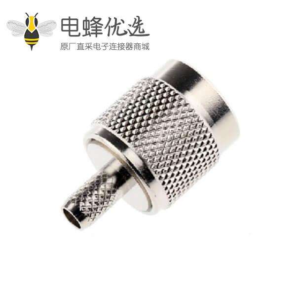 TNC连接器公头直50&Omega;电缆安装压接端子