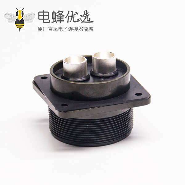 方形插座MS3102A32-5P镀金连接器2芯航空插头