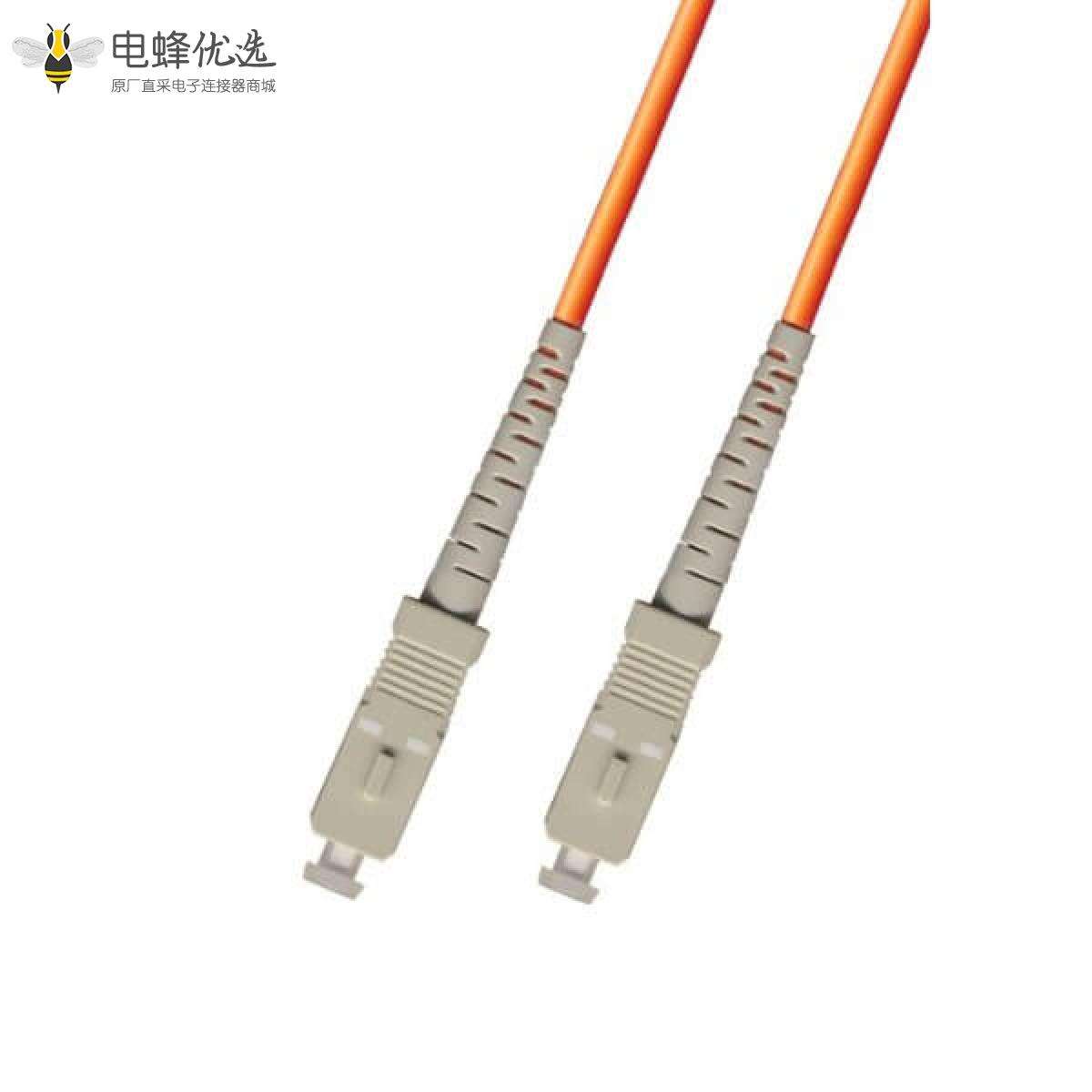 光纤跳线SC\SC单工多模OM2线长3米