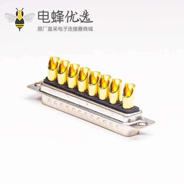 d-sub 8w8连接器直式公头焊接式接线车针
