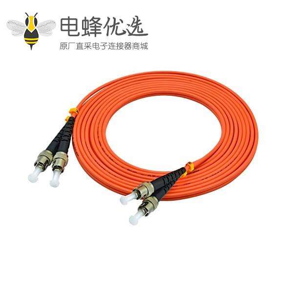 ST光纤跳线3米双工多模50/125&mu;m OM2