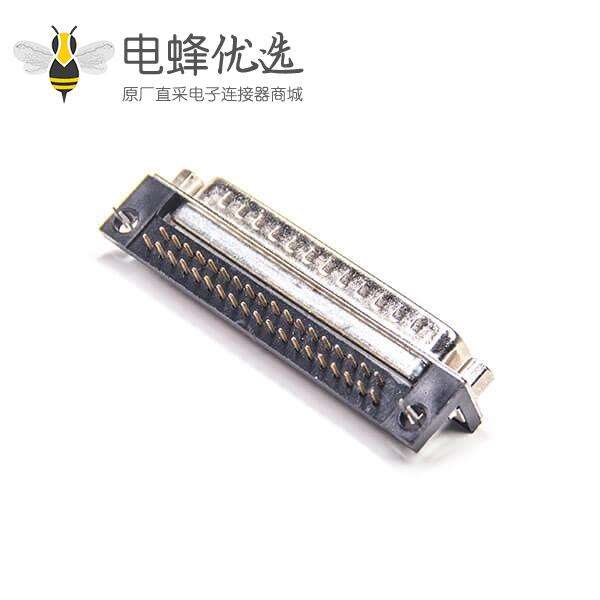 D-sub37PIN公头90度焊板叉脚镀金车针