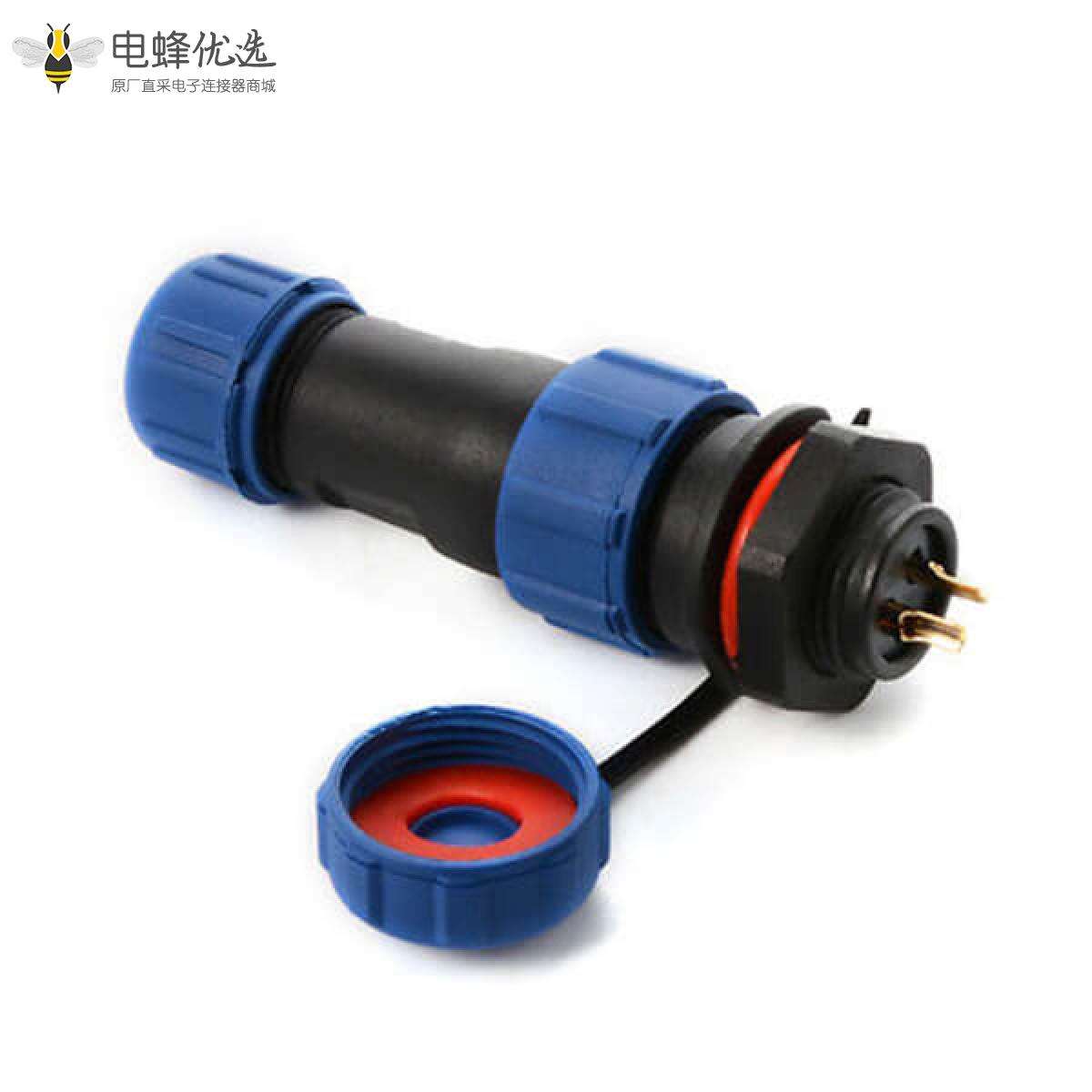 SP13 航空插头插座 2芯 IP68防水连接器