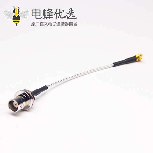 BNC视频线接头专供BNC防水母头转MCX接RG316线 线长10cm