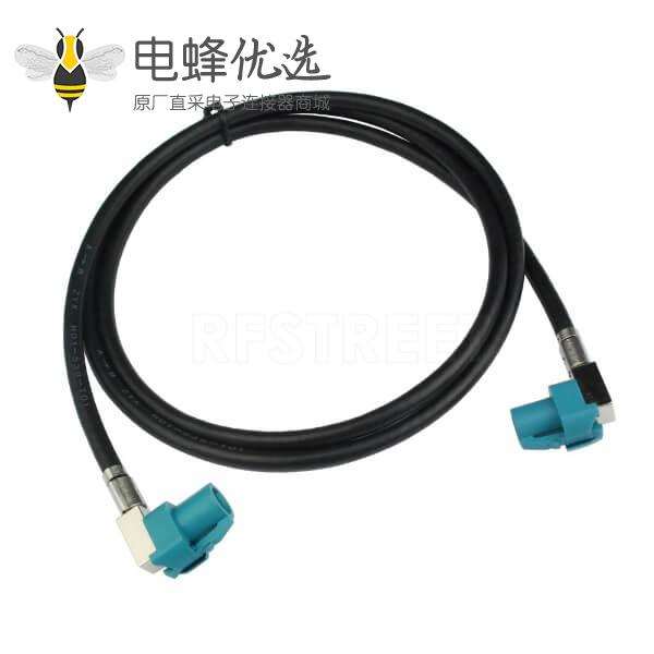 HSD连接器4芯弯头母转母LVDS线束1M