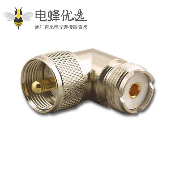 UHF公转母RF转接头90度弯头