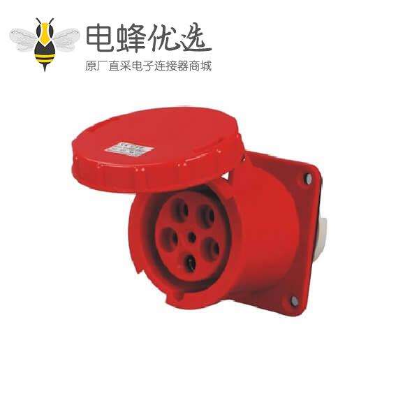 63A 5芯插座 CEE工业连接器 暗装插座 IP67