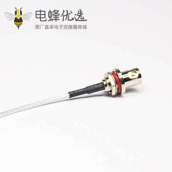 BNC视频线接头专供BNC防水母头转MCX接RG316线 线长10cm