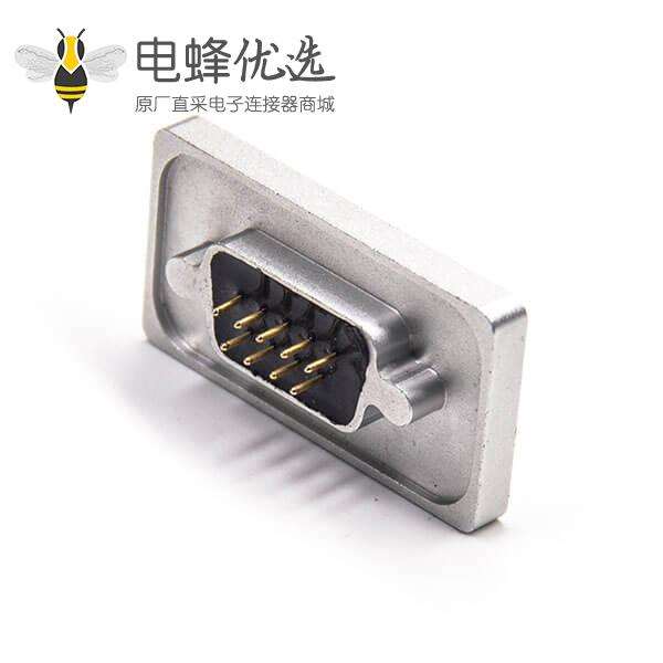 DB9 防水铝合金外壳防水D-sub 9 Pin 母头插板