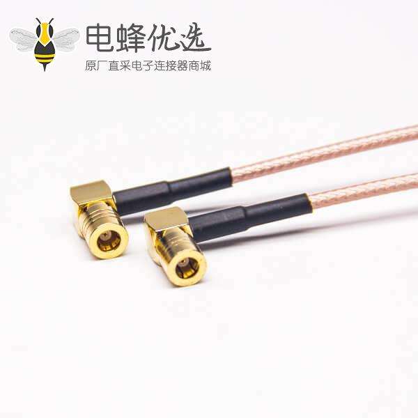 RF转换线SMB90度母转母接RG316线15CM