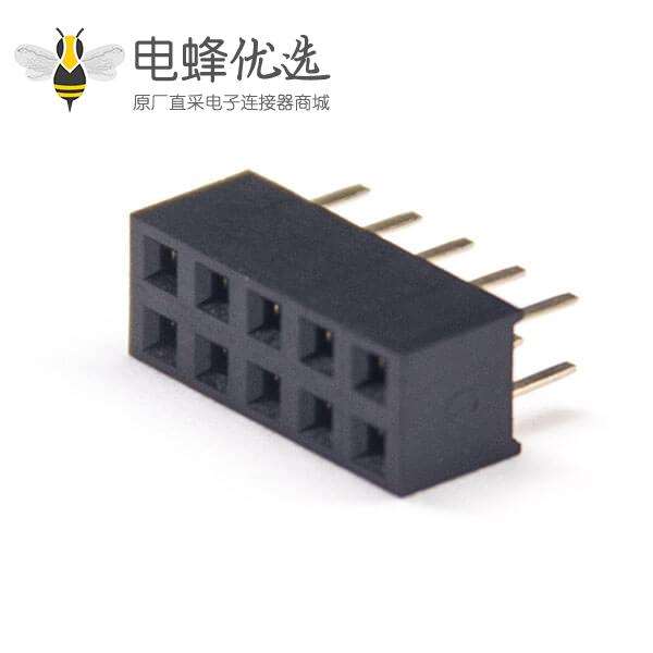 2.0间距双排母直式单塑2&times;5Pin插PCB板10pcs