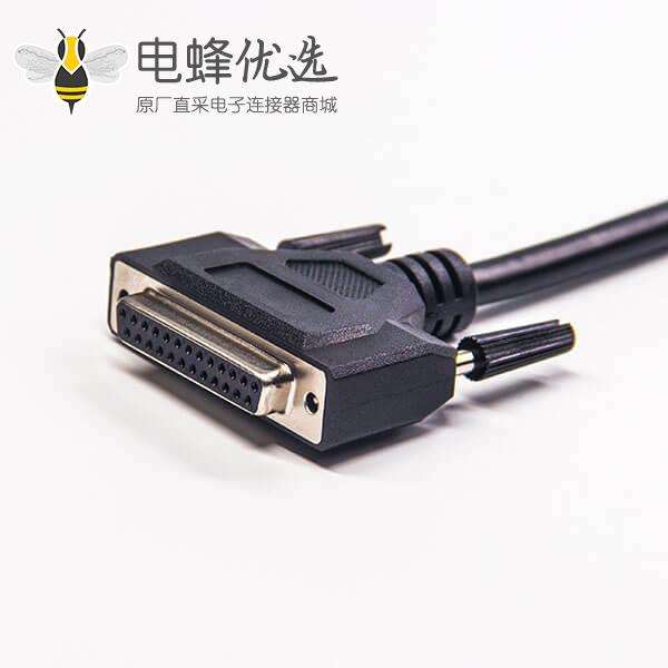 DB25连接线 25针打印延长线 公对母数据线1米