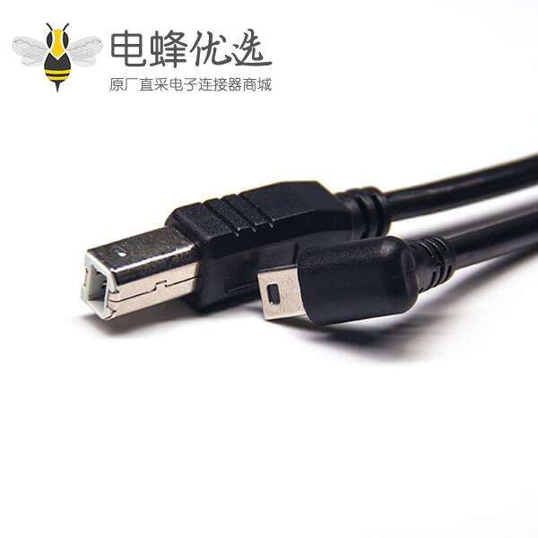 usb2.0 mini usb下弯头公转usb b直头公新品发售