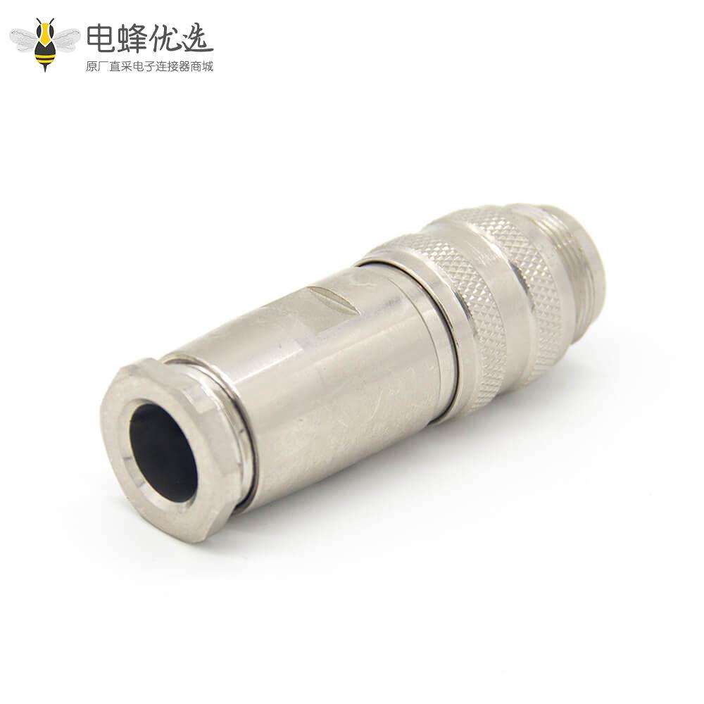 对接连接器 M16 6芯直式焊接公插头