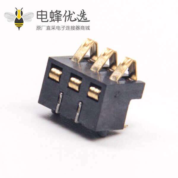 3芯电源连接器PH2.5镀金贴板安装接PCB板电池座公插头