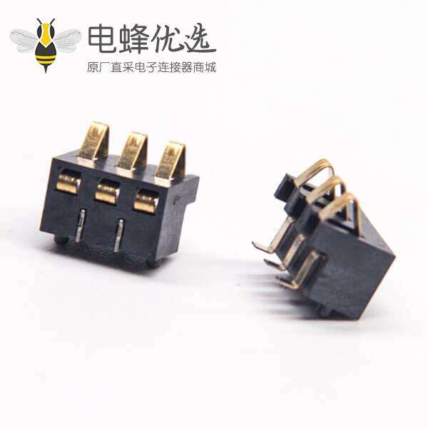 3芯电源连接器PH2.5镀金贴板安装接PCB板电池座公插头