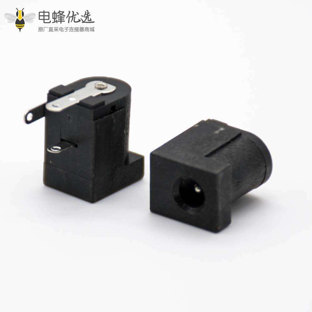 DC电源插座3.5*1.3mm公头不带屏蔽插孔贴片焊接弯式连接器
