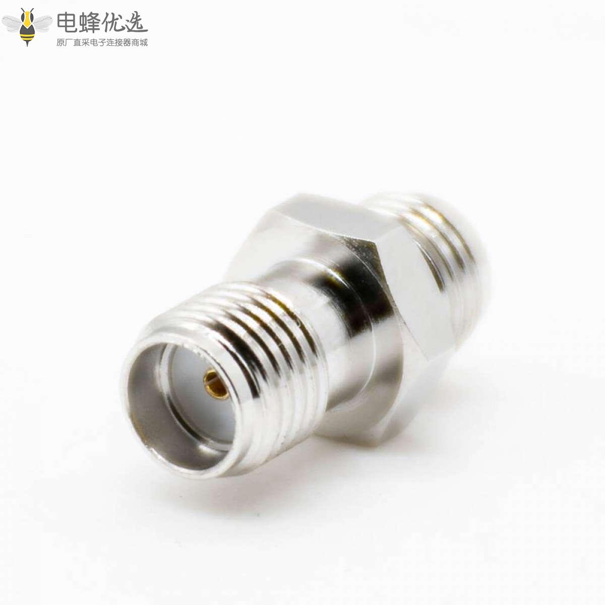 SMA母转母反极SMA镀镍RF转接头射频同轴连接器直式