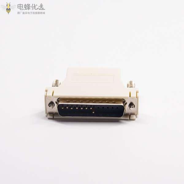 RJ45转DB25母头rj45转公头DB8&25芯标准型直式白色转接头