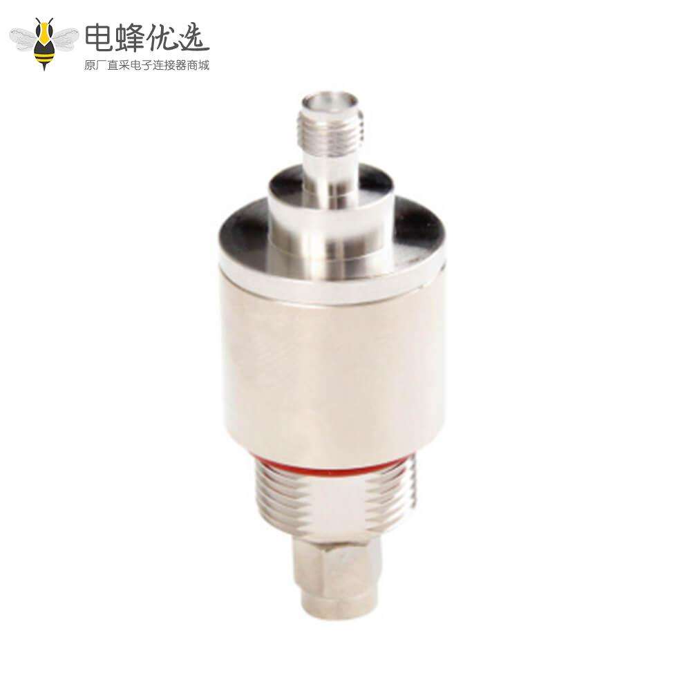 SMA避雷器公转母IP67RF射频同轴避雷器180&deg;DC-6GHz
