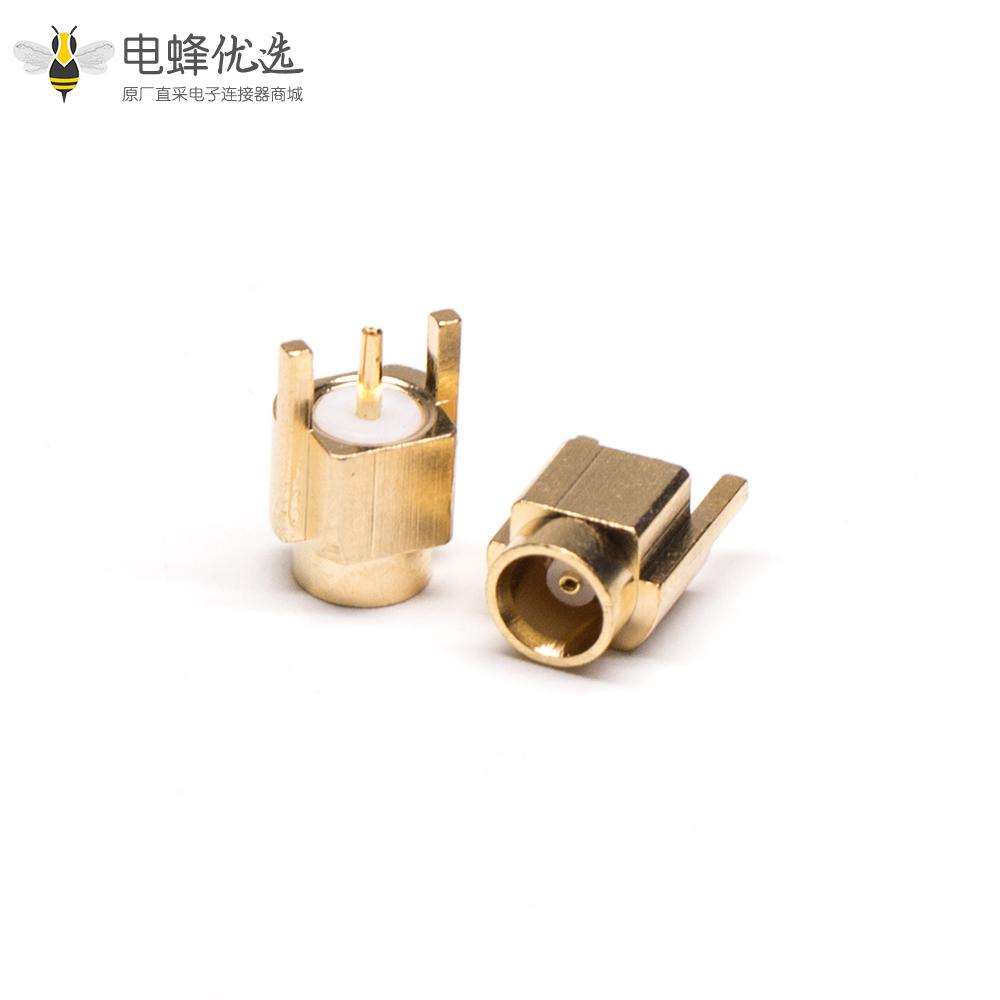 MMCX连接器母头直式插孔PCB板安装镀金