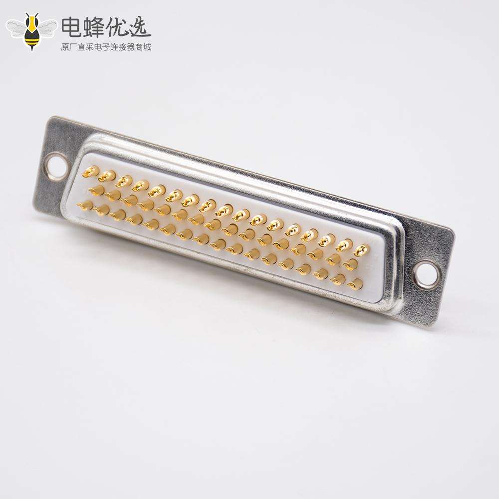 DB50连接器直式焊杯接线式车针型3排D Sub接口
