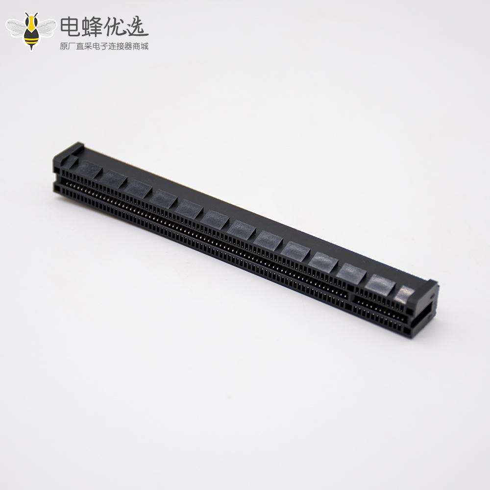 PCIE板端连接器164芯夹板式插槽PCI-e 16X电脑显卡连接器