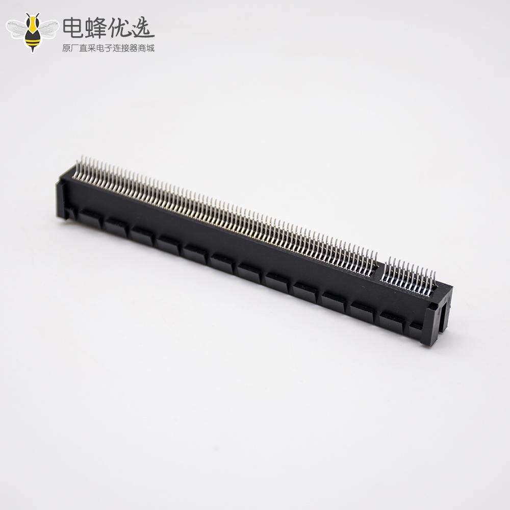 PCIE板端连接器164芯夹板式插槽PCI-e 16X电脑显卡连接器