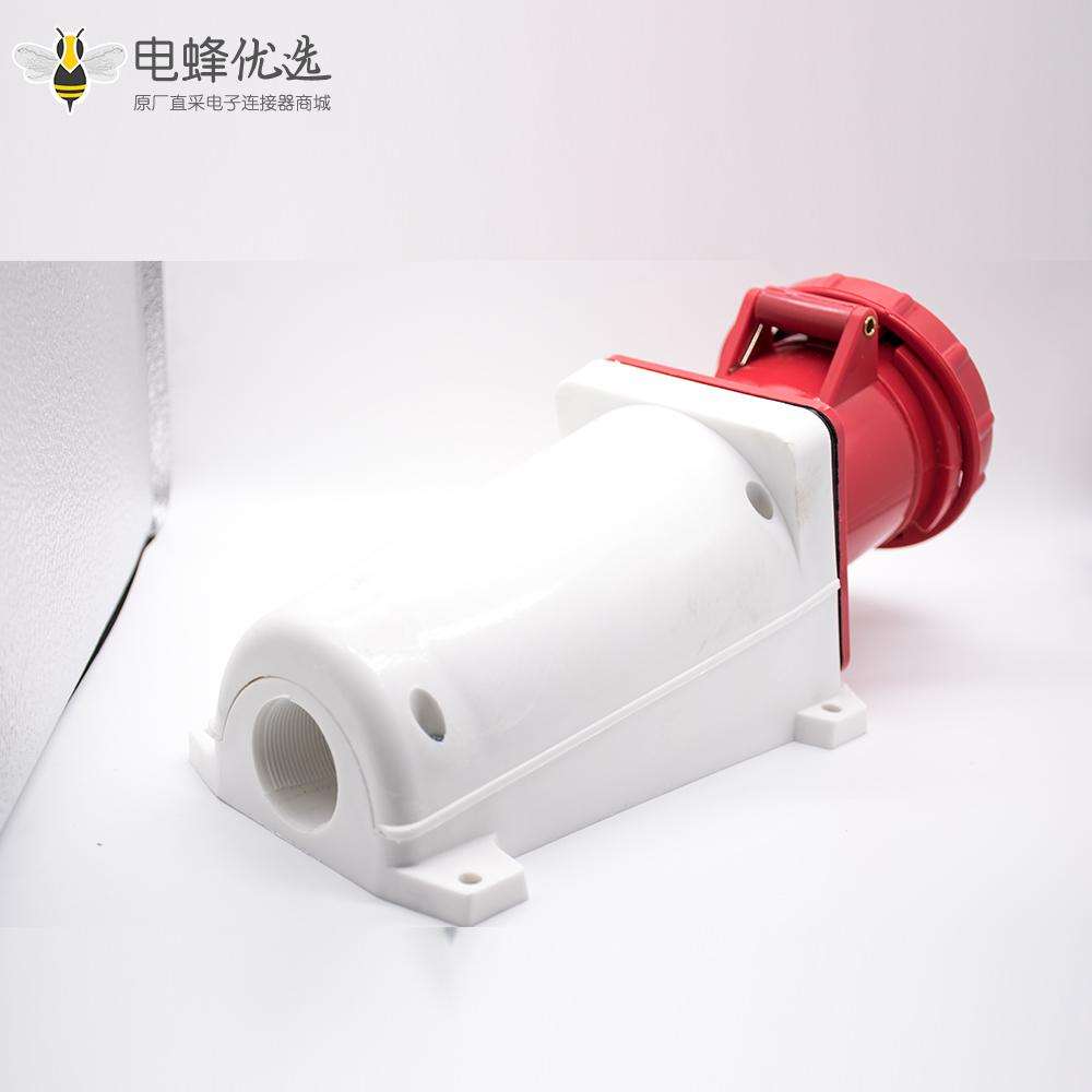 三相工业明装插座3P+E防水IP67 63A 380V-415V 4芯母头