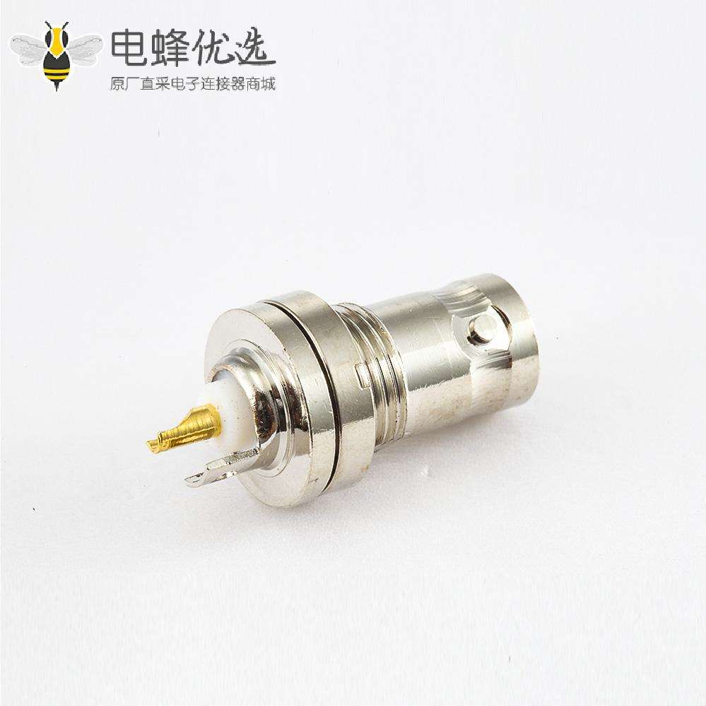BNC50&Omega;前锁穿墙直型母头接线焊接