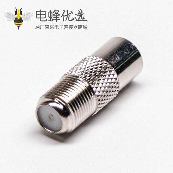 F母转PAL公转接头公转母直式同轴连接器镀镍