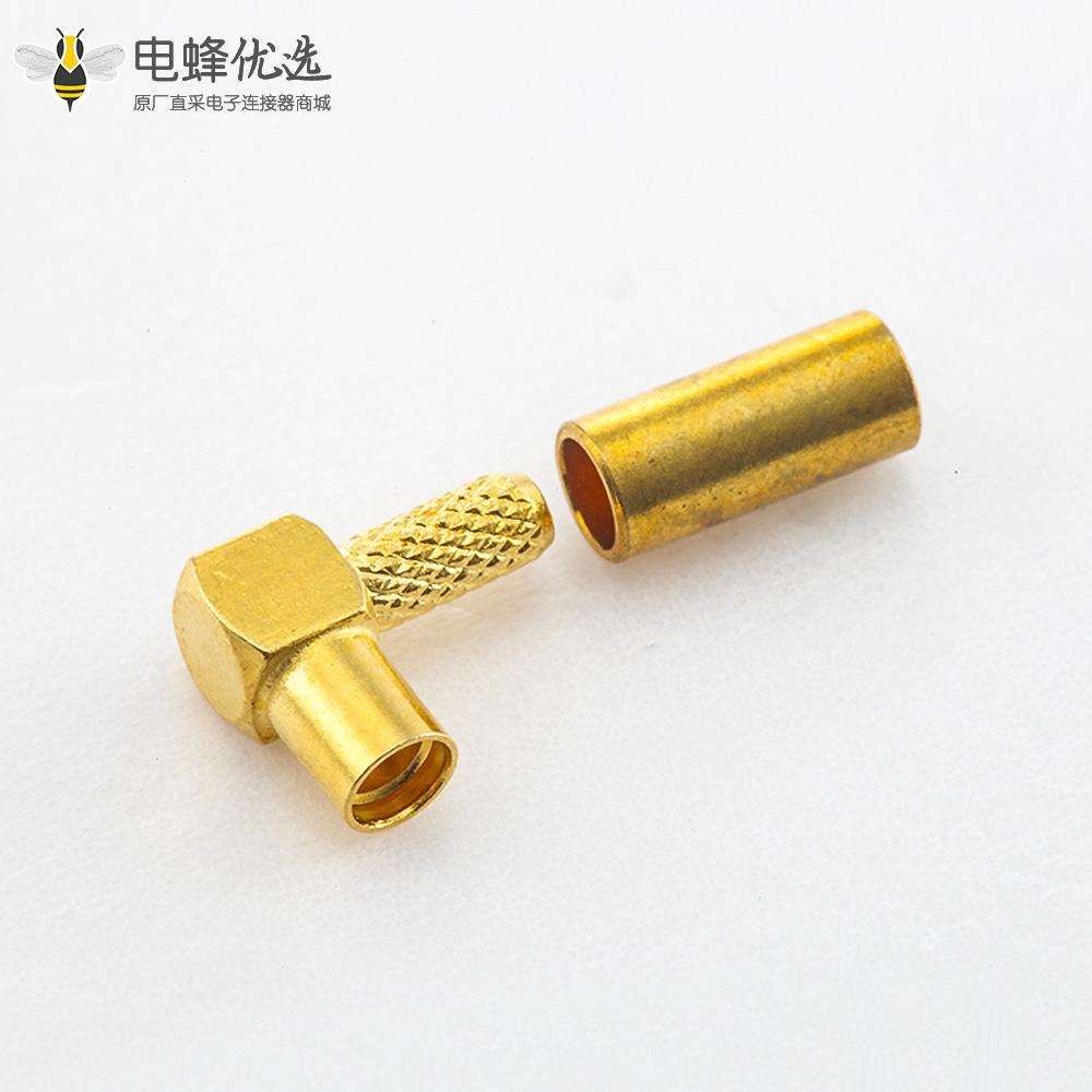 MMCX连接器电接线压接型母头直式接RG316 / RG174线材