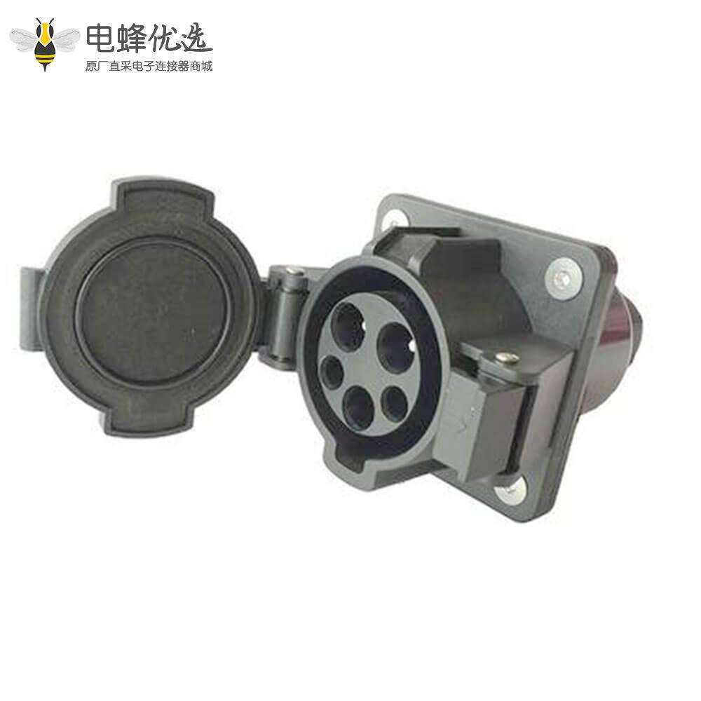 新能源汽车充电枪Type1 SAEJ1772美标充电插座车辆端16A/32A/50A