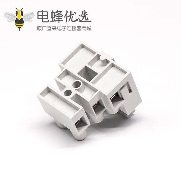 灰色接线端子2&times;3孔焊接式端子连接器