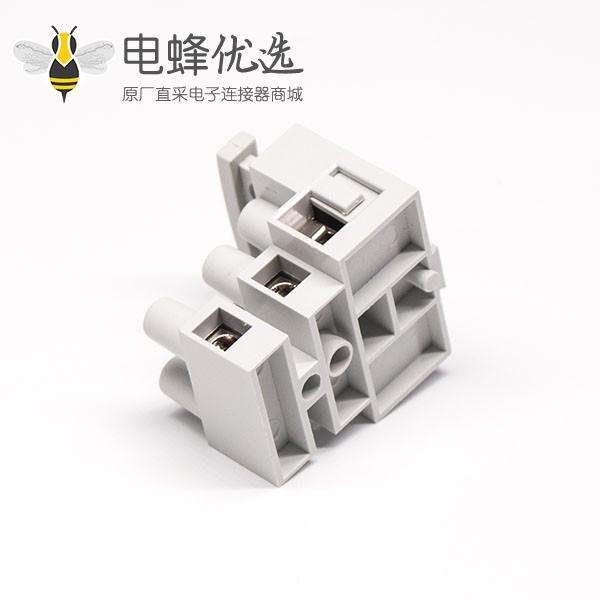 灰色接线端子2&times;3孔焊接式端子连接器