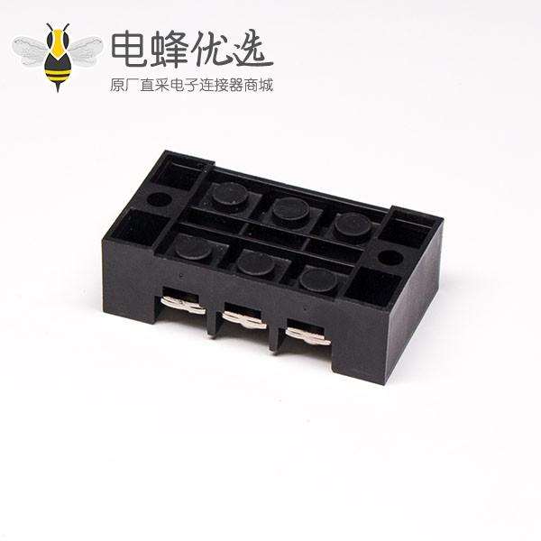 栅栏式接线端子保护盖黑色直式端子接线
