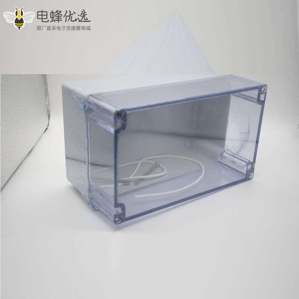 户外电源密封防水盒ABS塑料外壳120&times;200&times;113透明盖螺丝固定