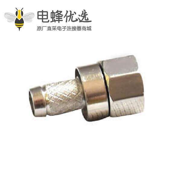 F公头压接线材75欧姆