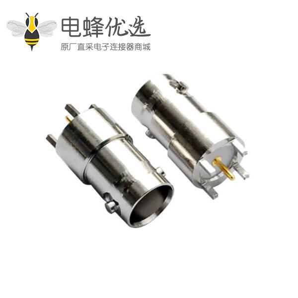 BNC连接器 5引脚直式射频同轴 PCB板端