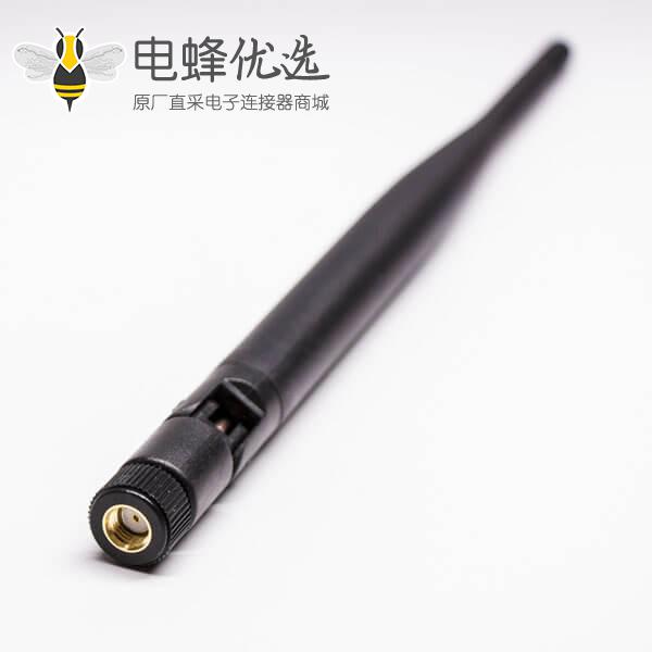 无线路由外置天线2.4 Ghz 3dBi SMA插头反极无线WIFI可折叠