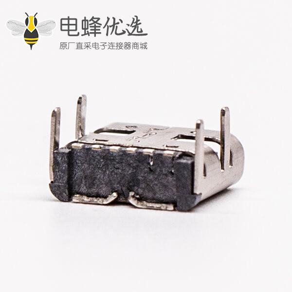 type c母头弯式贴板插板单排USB3.0连接器