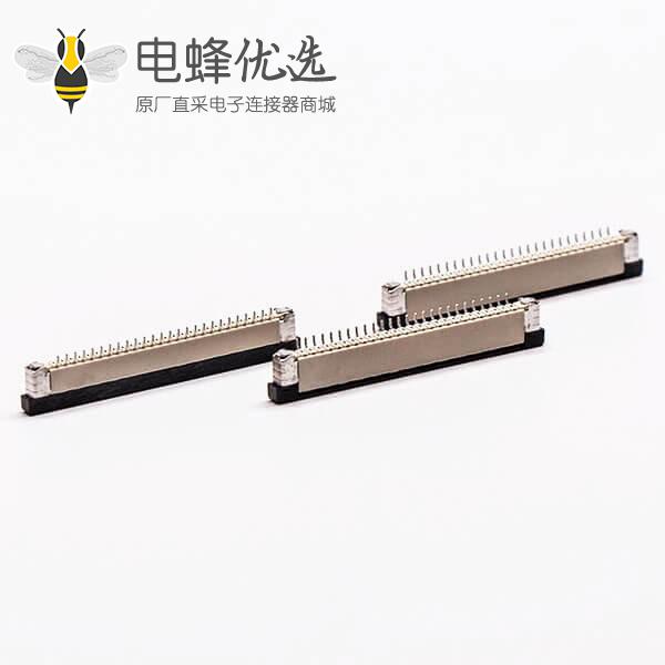 ffc/fpc扁平软排线插座封装1.0PH抽屉式上接2.0H