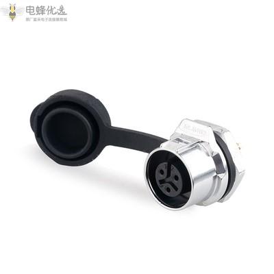 航空全金属微小型插座LP-12-3芯螺母座公母接插件连接器