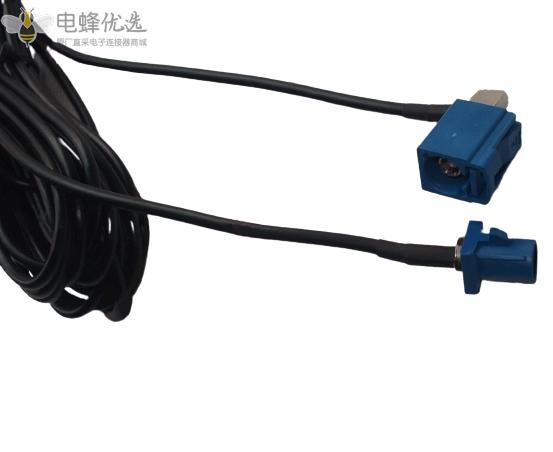 FAKRA母头SMB弯母RG174线直公汽车连接器转接线ABCDEGHKZ线长