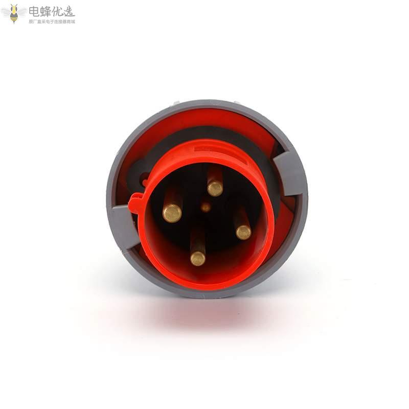 60HZ防水IP67工业连接器4芯63A-125A工业250V移动插头